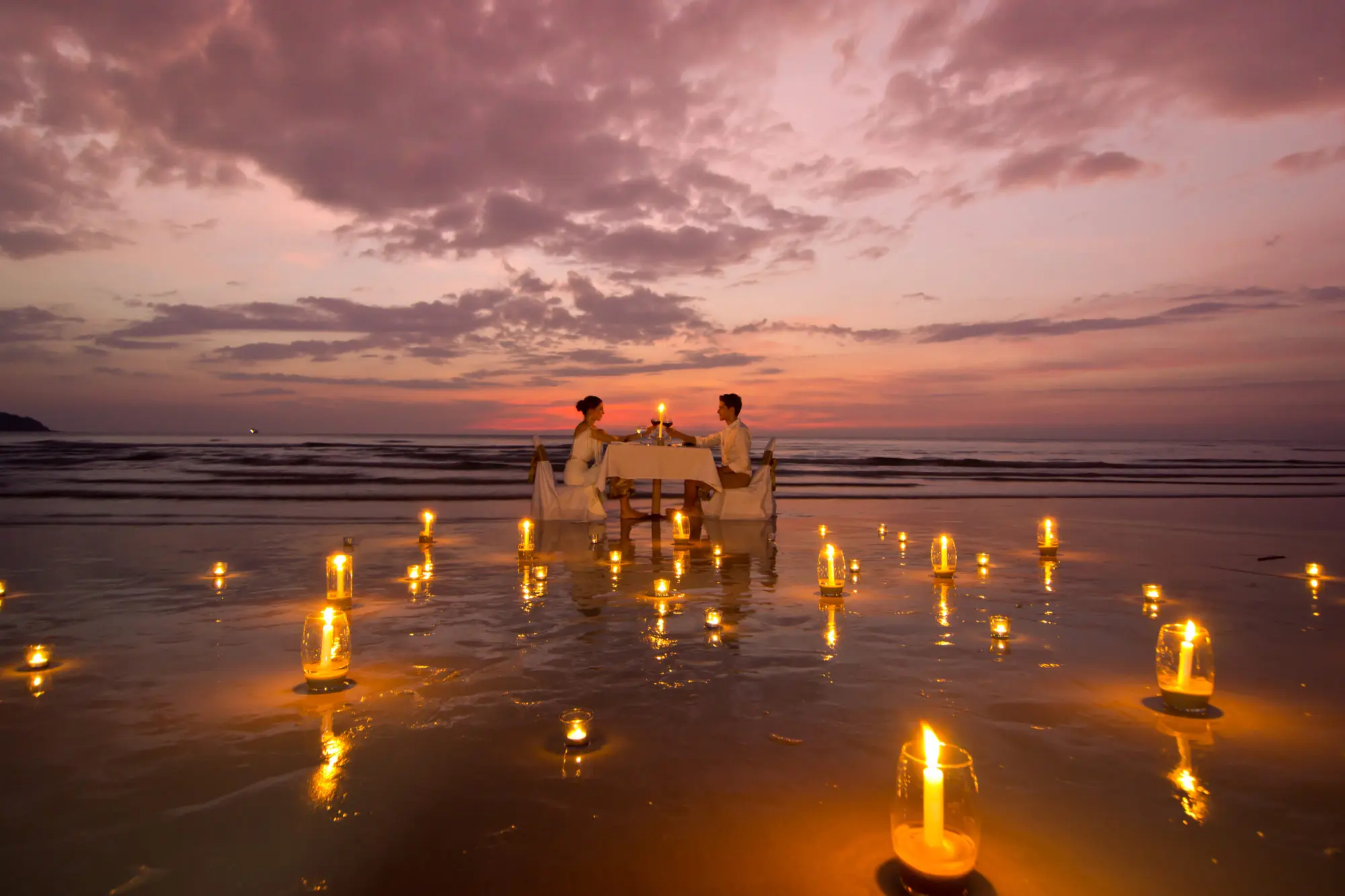 Romantic beach dinner 1 1 1 | High Season Pool Villa & Spa